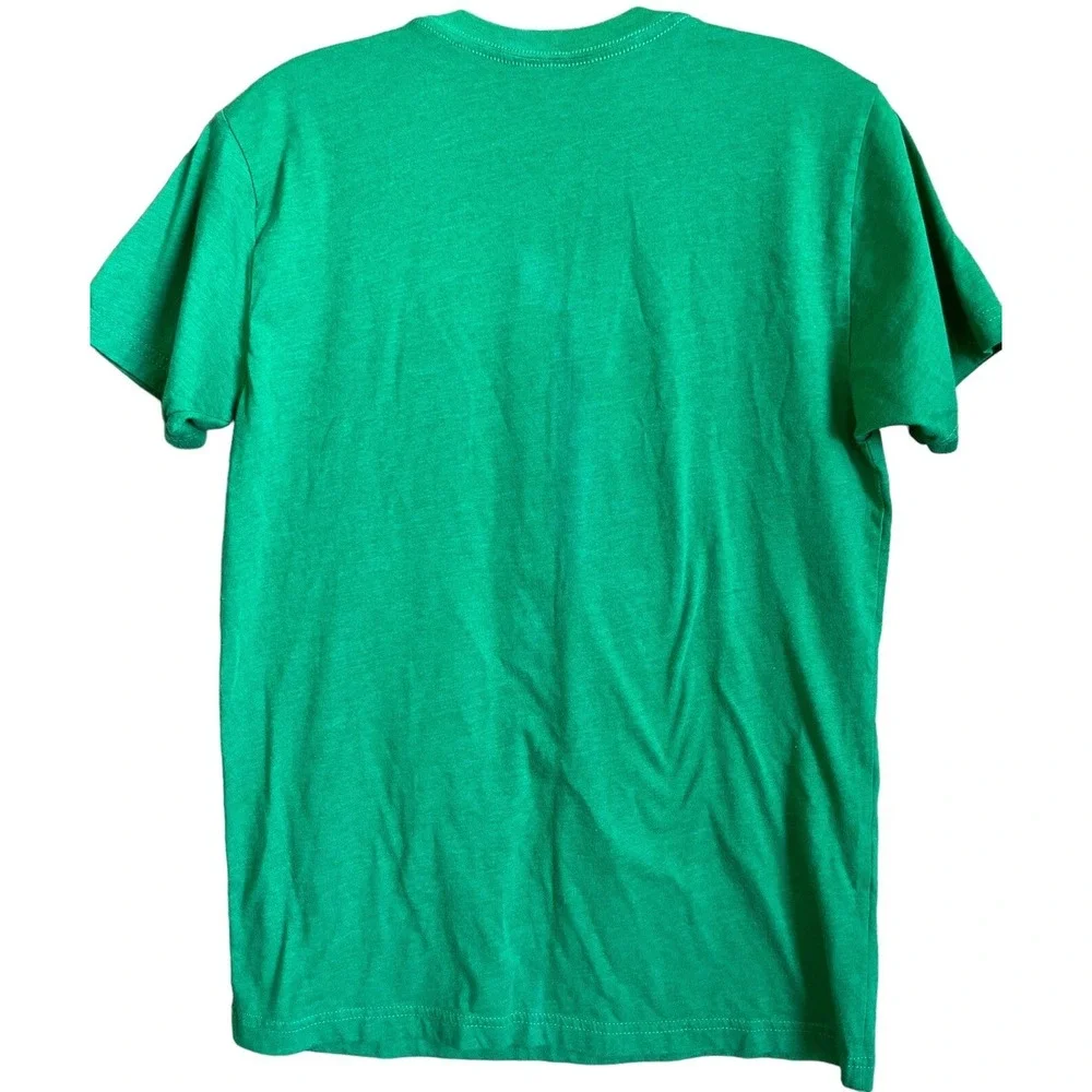 Vintage Bob Ross T Shirt Adult Small Green Dab All Day Graphic Artist Tee USA